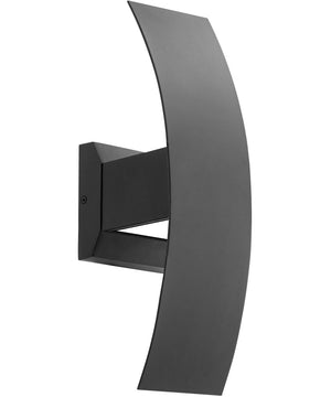 5"W Curvo 2-light LED Wall Sconce Noir