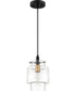 Naomi Small 1-light Mini Pendant Earth Black