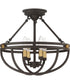 Sergeant 4-light Semi Flush Mount Western Bronze