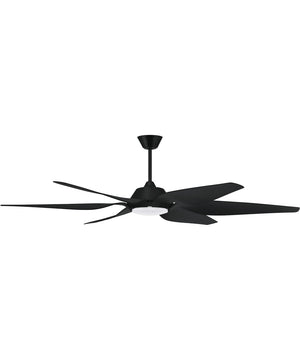 Zoom 1-Light Specialty Indoor/Outdoor Ceiling Fan (Blades Included) Flat Black