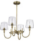 Brookside 4-Light Chandelier Vintage Brass