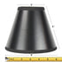 6"W x 5"H Black Parchment Silver-Lined Chandelier Lampshade