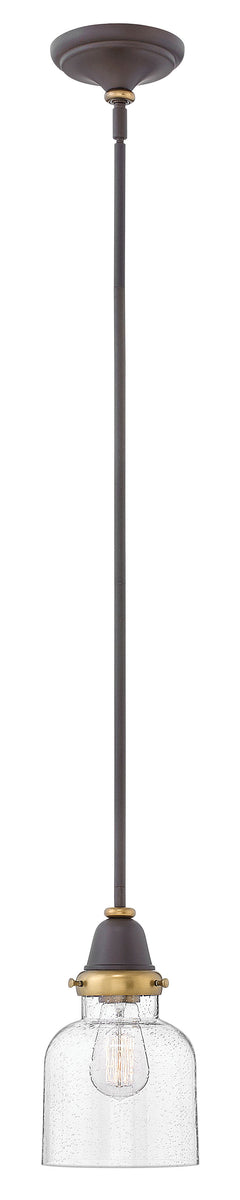 7"W Academy 1-Light Pendant in Oil Rubbed Bronze