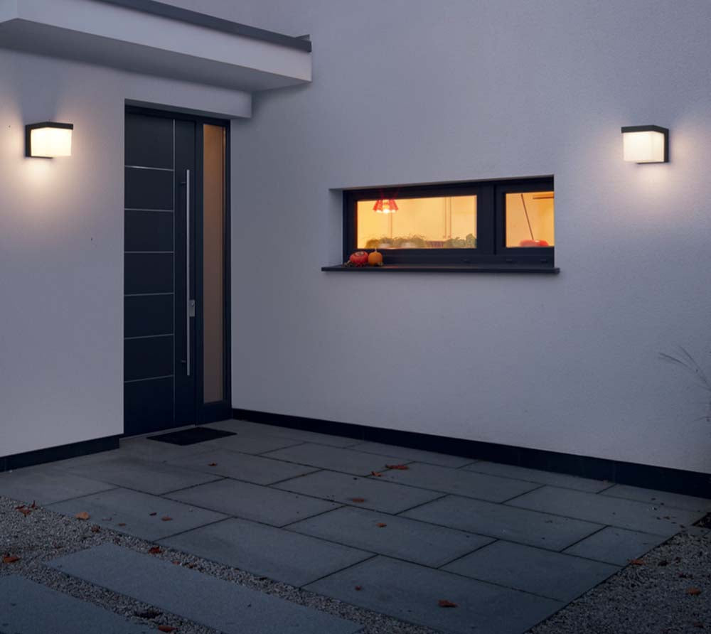 5"H Yangtze LED Outdoor Wall Sconce Dark Grey
