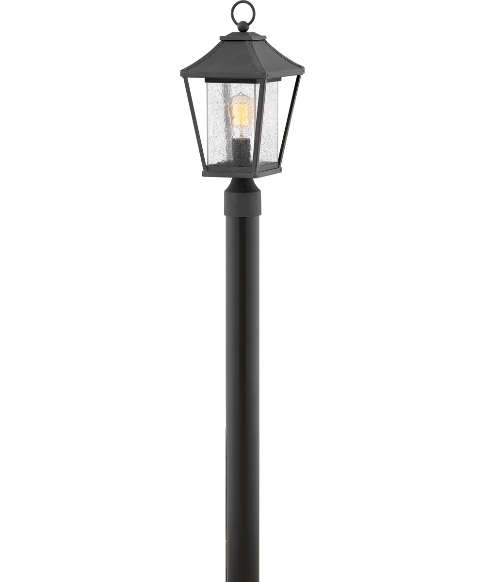 Palmer 1-Light Medium Outdoor Post Top or Pier Mount Lantern in Museum Black