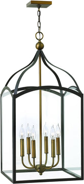 16"W Clarendon 6-Light Chandelier Bronze 3414BZ