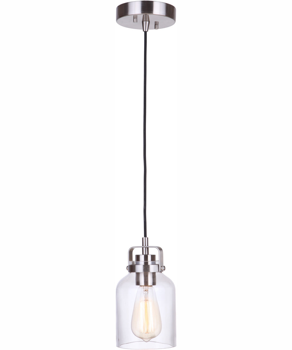 Foxwood 1-Light Mini Pendant Brushed Polished Nickel