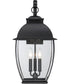 Bain Large 3-light Outdoor Wall Light Mystic Black