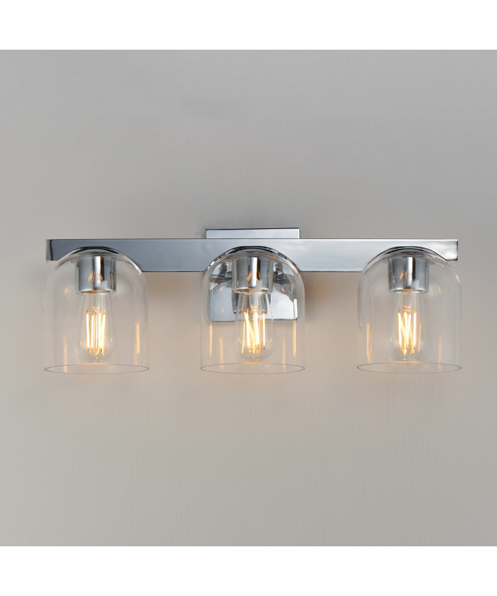 Scoop 3-Light Bath Vanity Polished Chrome