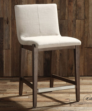 39"H Klemens Linen Counter Stool