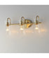 Ava 3-Light Bath Vanity Natural Aged Brass