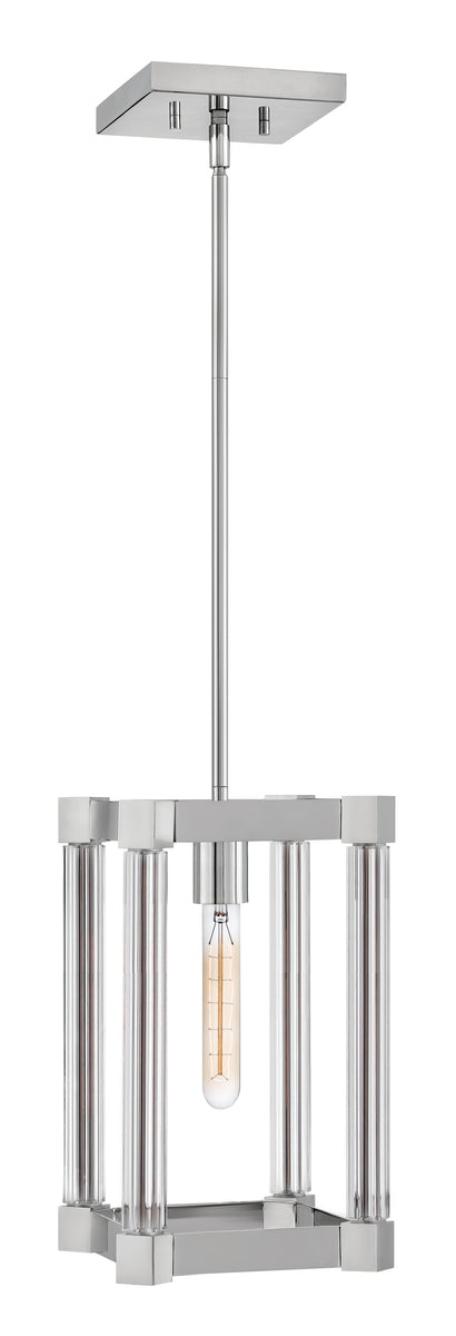 8"W Empire 1-Light Pendant in Polished Nickel*