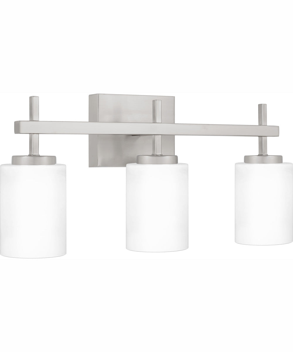Wilburn Large 3-light Bath Light Brushed Nickel