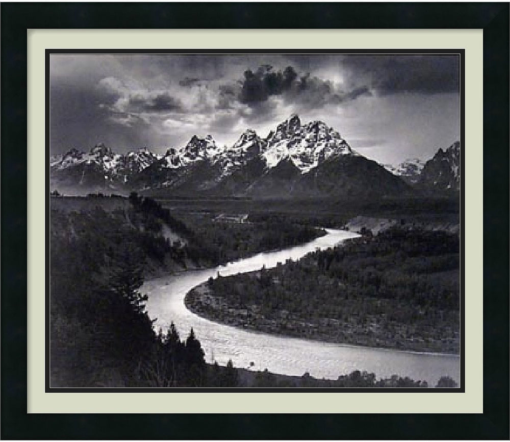 Amanti Art Ansel Adams The Tetons and the Snake River Grand Teton National Park Wyoming 1942 Framed Print AA01074