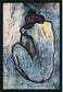 Amanti Art Blue Nude Wall Art Satin Black AA577252