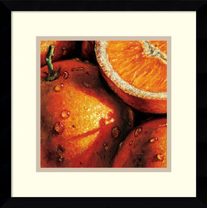 15"H AlmaCh Oranges Framed Art Print White/Warm Gray