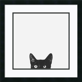 22"H Jon Bertelli Curiosity Framed Art Print Satin Black
