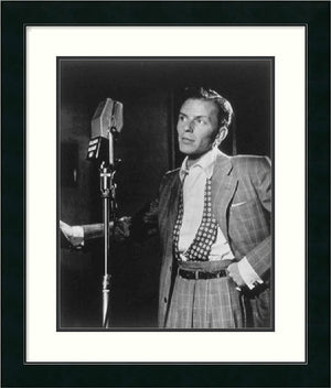 27"H x 23"W William P. Gottlieb Golden Age of Jazz Frank Sinatra Framed Print