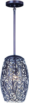 7"W Arabesque 1-Light Mini Pendant