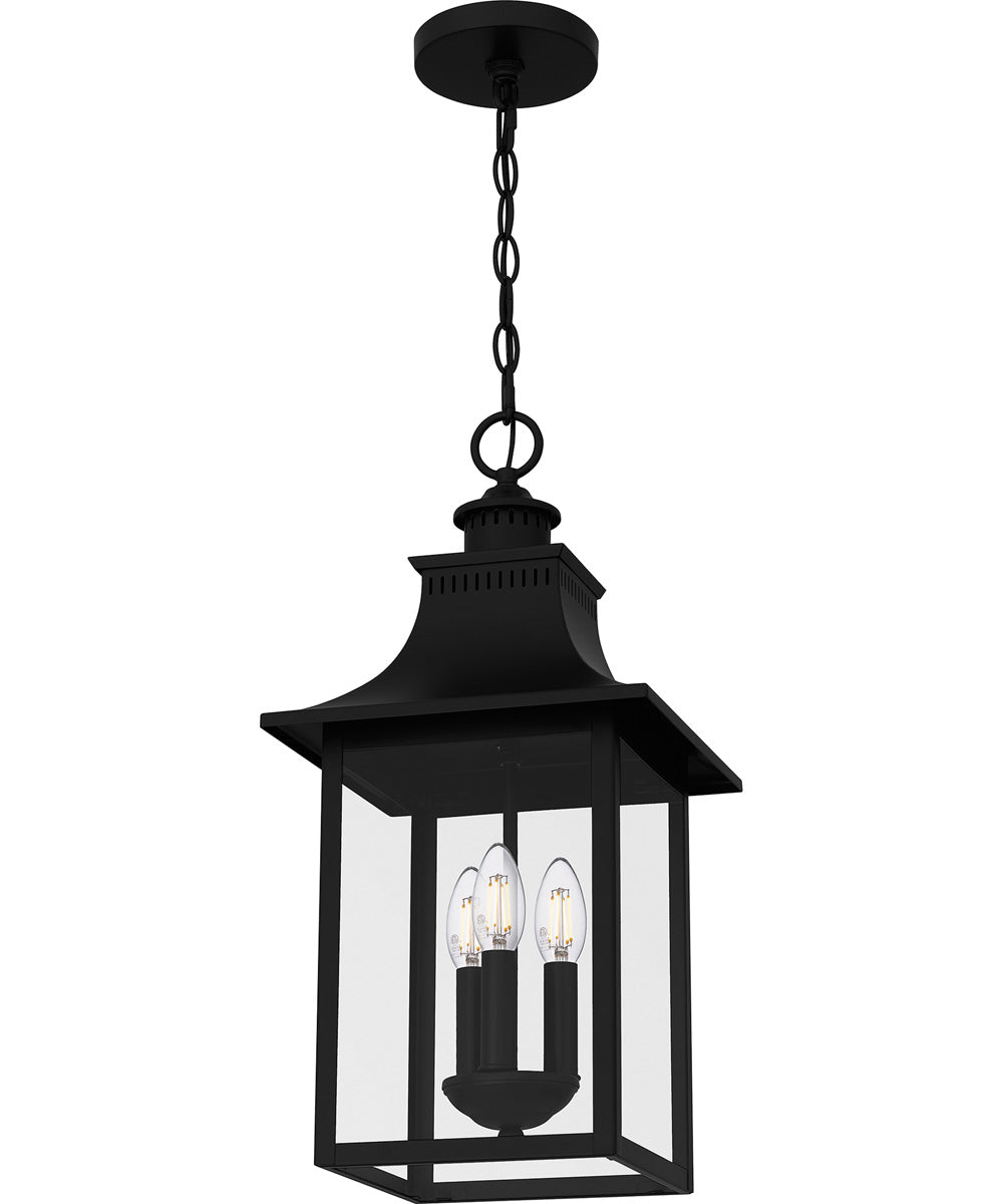 Chancellor Large 3-light Outdoor Pendant Light Mystic Black