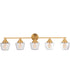 Essex 5-Light Bath Vanity Light Satin Brass