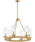 Tamara Day's Lee Boulevard 6-light Chandelier Aged Brass