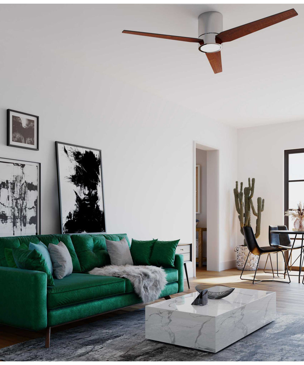 Braden 56" 3-Blade Indoor Hugger Ceiling Fan Polished Chrome