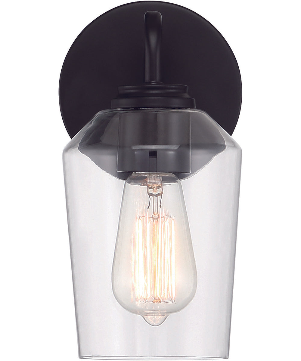 Shayna 1-Light Wall Sconce Flat Black