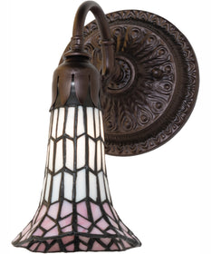 5.5" Wide Stained Glass Pond Lily Wall Sconce