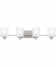 Kolt Extra Large 4-light Bath Light Brushed Nickel