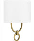 Quoizel Wood Small 1-light Wall Sconce Aged Brass