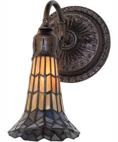 5.5" Wide Stained Glass Pond Lily Wall Sconce