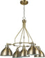 30"W Timarron 5-Light Down Chandelier Legacy Brass