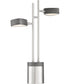 Charlyne 2-Light Led 2-Light Table Lamp Brushed Nickel/Charcoal Grey Wood