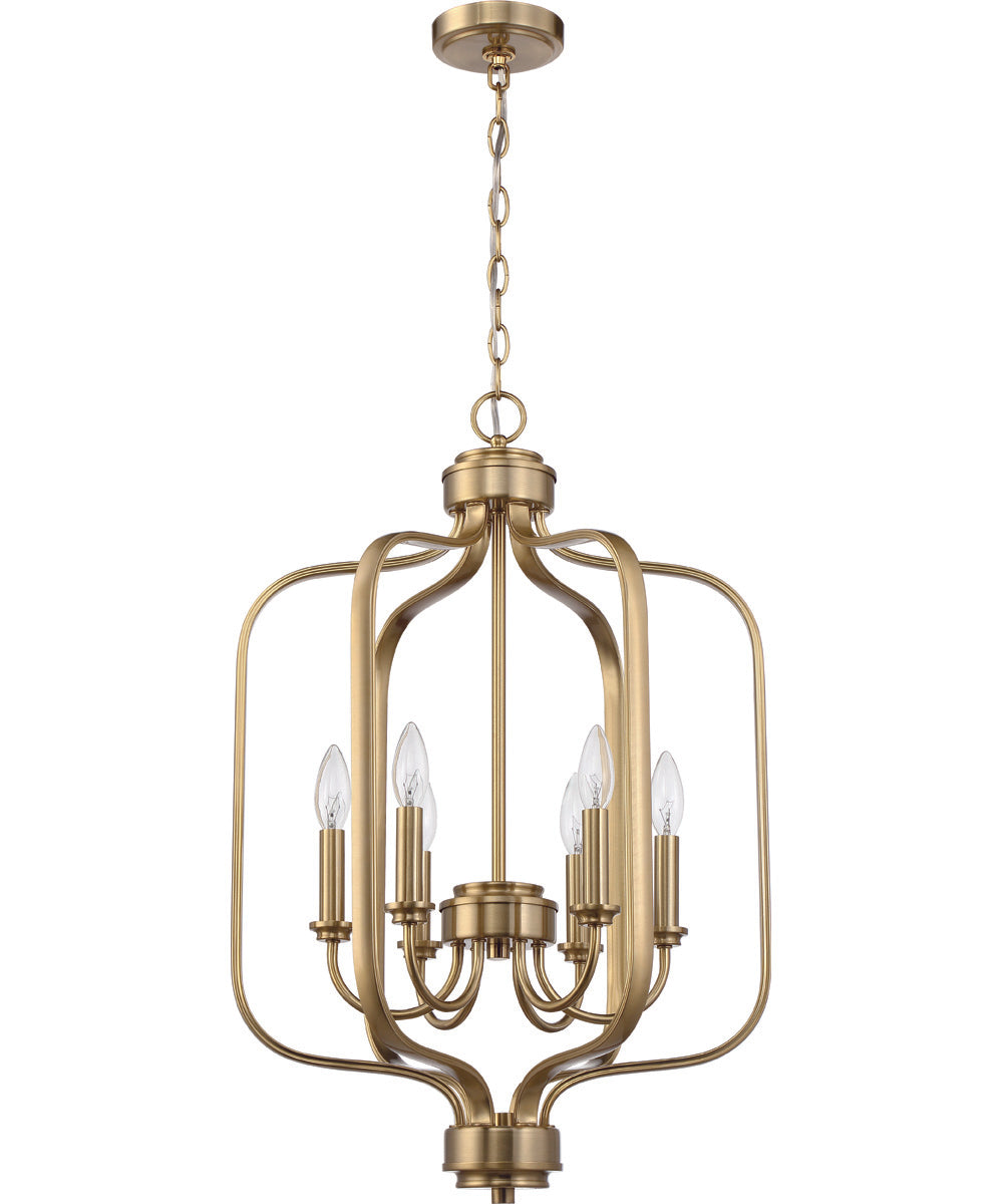 Bolden 6-Light Foyer Satin Brass