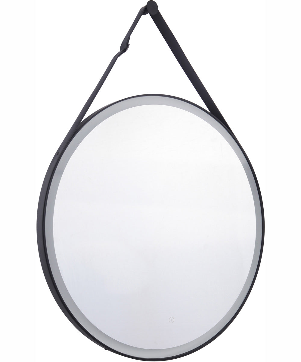 LED Lighted Mirror 1-Light Mirror Flat Black