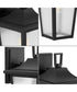 Padgett 1-Light Transitional Clear Seeded Glass Outdoor Wall Lantern Textured Black