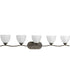 Laird 5-Light Etched Glass Traditional Bath Vanity Light Antique Bronze