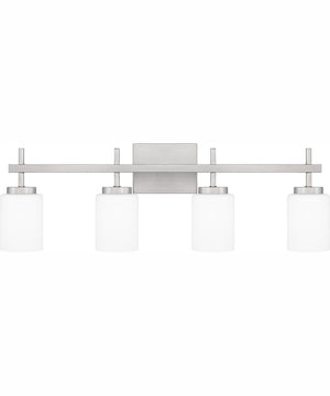 Wilburn Extra Large 4-light Bath Light Brushed Nickel