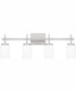 Wilburn Extra Large 4-light Bath Light Brushed Nickel