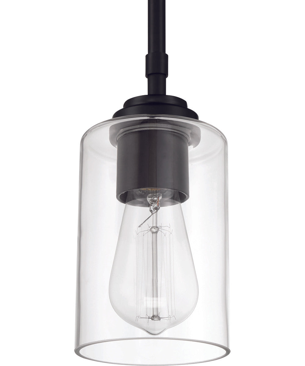 Stowe 1-Light Mini Pendant Flat Black