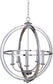 26"W Berkeley 5-Light Foyer Light Chrome