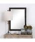 Gower Aged Black Vanity Mirror