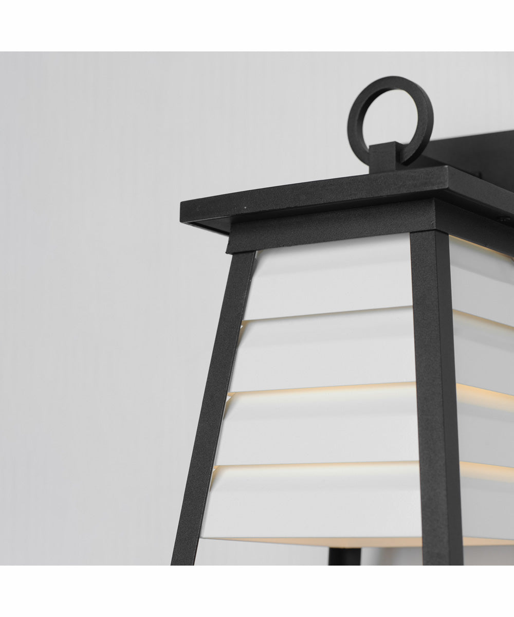 Shutters Vivex 1-Light Medium Outdoor Wall Sconce White / Black