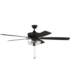 60" Super Pro 101 Clear Bowl Light Kit 3-Light A - series Ceiling Fan (Blades Included) Espresso