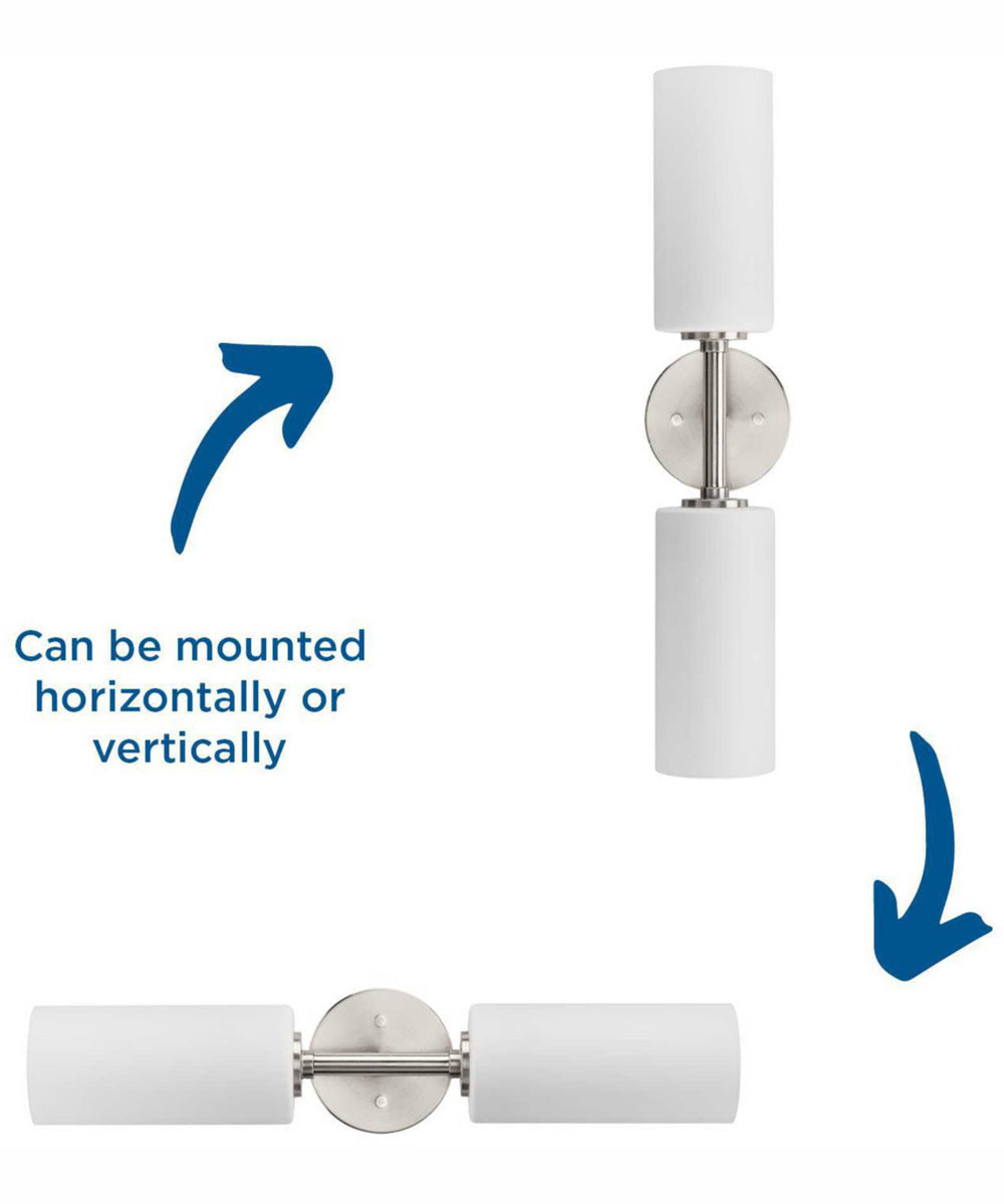 Cofield 2-Light Transitional Wall Bracket Brushed Nickel