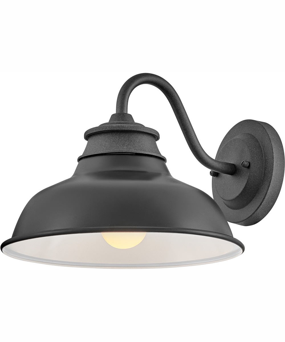 Wallace 1-Light Small Gooseneck Barn Light in Aged Zinc