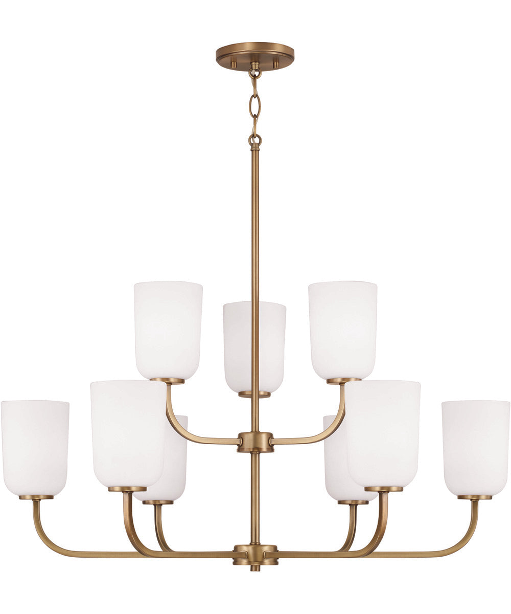 Lawson 9-Light Chandelier Aged Brass