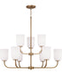 Lawson 9-Light Chandelier Aged Brass