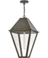 Endsley 1-Light Large Hanging Lantern in Blackened Brass